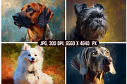 German Dogs Painterly Portraits, an Animal Illustration by PrintHaven Designs (Thumbnail 8 of 11)
