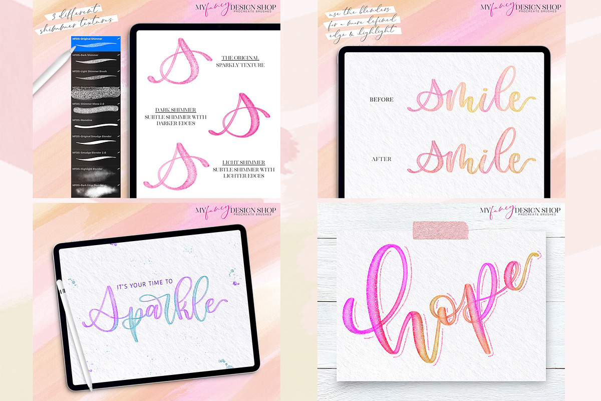 Procreate Watercolor Brush Bundle, a Brush Add-On by My Fancy Design Shop (Photo 4 of 8)