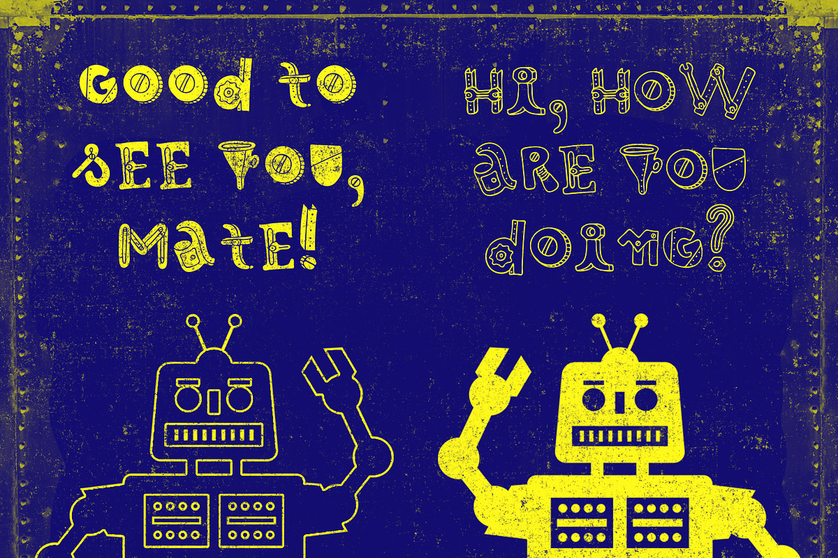 Robotikka Typeface preview 5