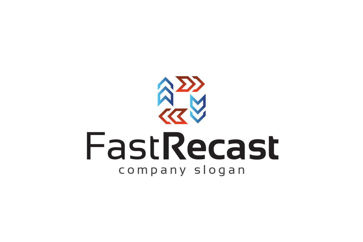 Fast Recast Logo, a Branding & Logo Template by EmilGuseinov