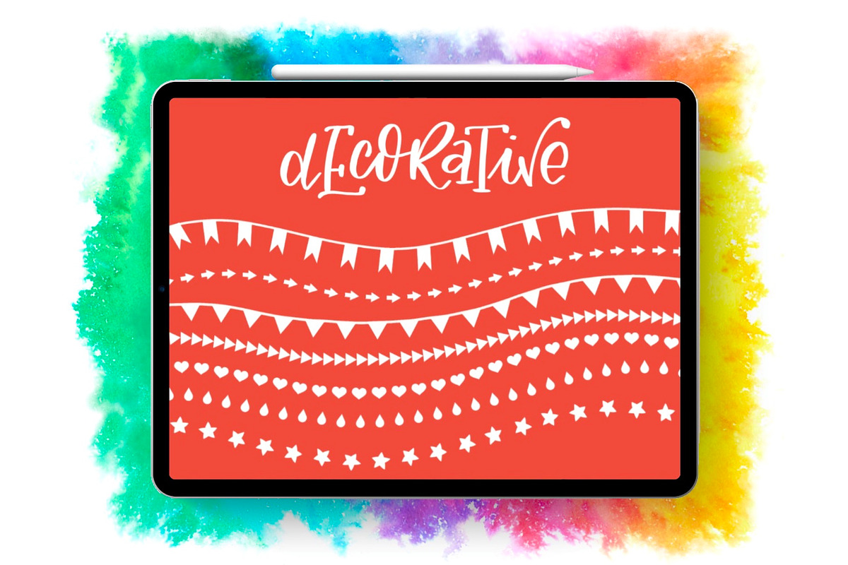 Decorative Lines and Patterns Bundle, a Brush Add-On by buntegalerie (Photo 3 of 6)