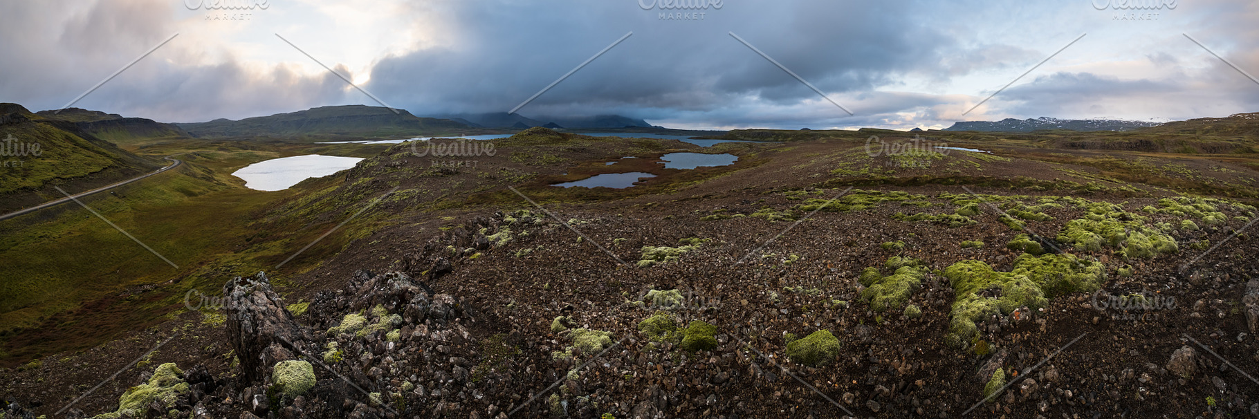 View during auto trip in West Iceland highlands, Snaefellsnes pe, a Nature Photo by YuriyB