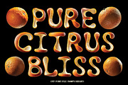 Citrus Color Font, a Font by VozzyStock (Thumbnail 2 of 4)