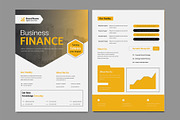 Two Page Finance Flyer Template, a Flyer Template by White Graphic (Thumbnail 2 of 2)