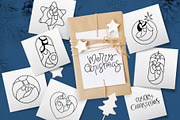 Merry Christmas Nativity Logo SVG, an Object Graphic by Happy Letters (Thumbnail 6 of 7)