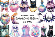 Iridescent Coquette Halloween Clipar, an Illustration by CraftArtStudio (Thumbnail 1 of 6)