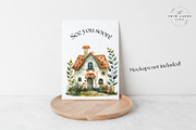 Folk Cottage Homes Clipart Set, an Object Illustration by The Twin Lakes Studio (Thumbnail 8 of 10)