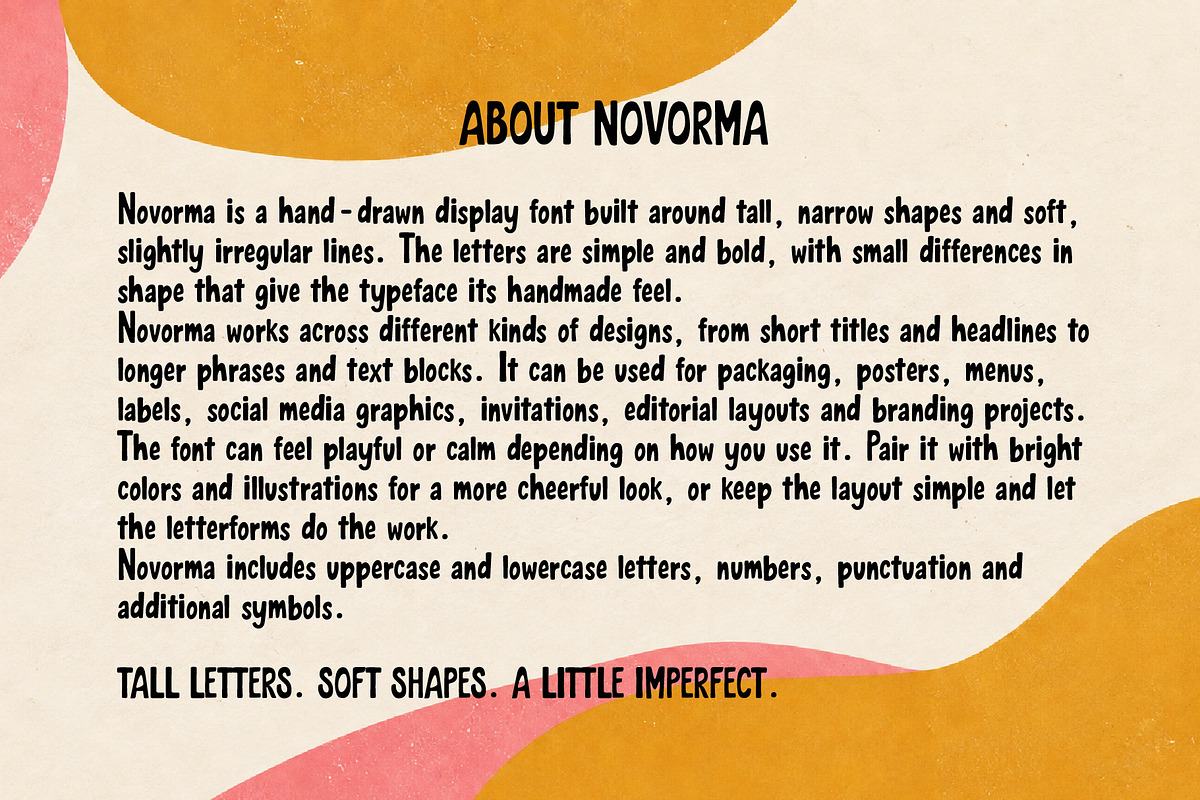 Novorma - Hand-Drawn Display Font, a Handwritten Font by Grand Design (Photo 9 of 9)