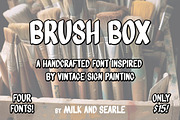 Brush Box - By Milk and Searle, a Handwritten Font by Milk and Searle (Thumbnail 1 of 5)