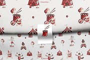 Circus- baby graphic collection, an Animal Illustration by Linerisyart (Thumbnail 10 of 14)