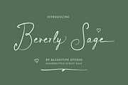 Beverly Sage - Handwritten Fonts, a Script Font by Bluestype Studio (Thumbnail 1 of 10)
