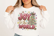 Brushstroke Joy to the World Png, a Seasonal Illustration by Designking (Thumbnail 2 of 6)