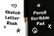 Pencil Trace Scribble Font, a Font by PutraCetol Studio (Thumbnail 4 of 5)