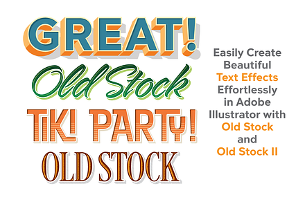Old Stock / Old Stock II Combo Pack, an Action Add-On by Borges Lettering