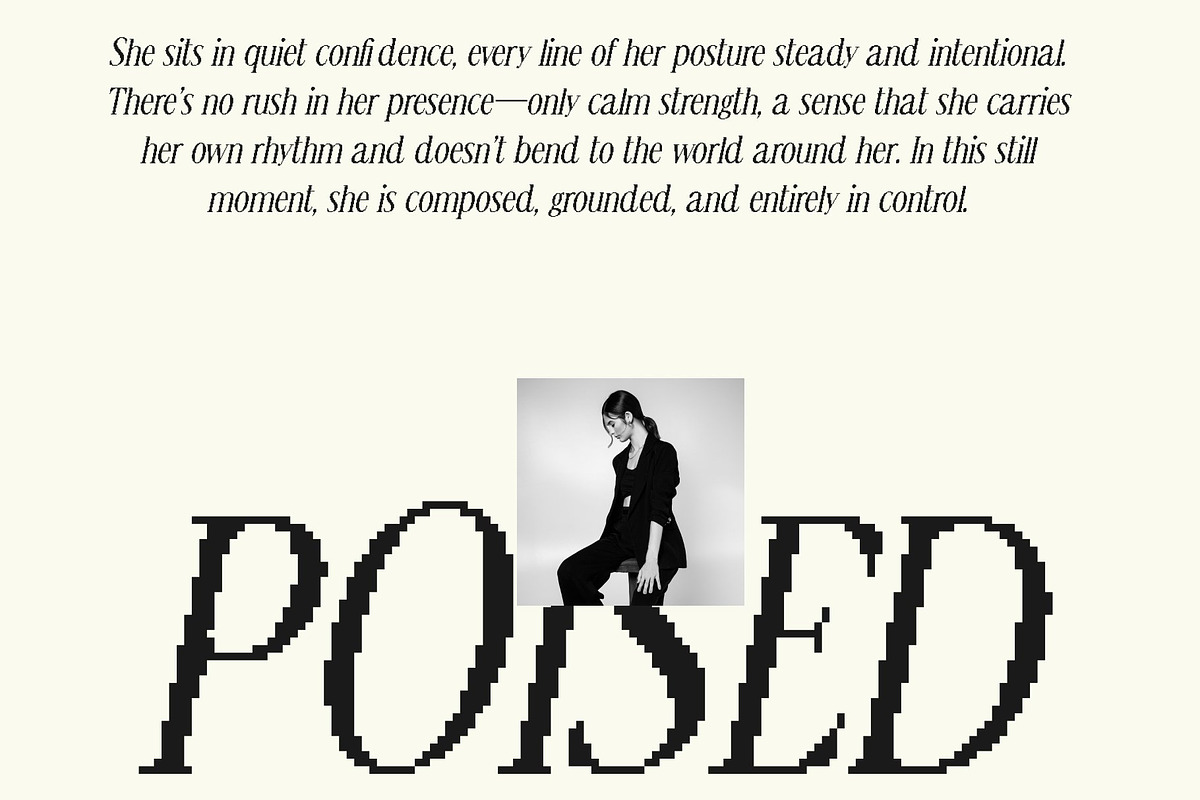 CS Ristela Pixel, a Serif Font by Craft Supply Co. (Photo 6 of 8)
