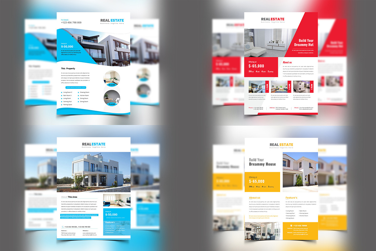 10+ Real Estate Flyers Bundle, a Flyer Template by ZAAS (Photo 3 of 4)