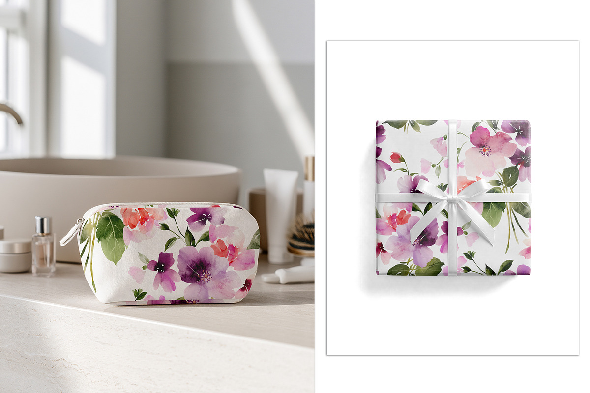 Watercolor Floral Pattern, a Pattern Graphic by PROTEA Watercolor Studio (Photo 8 of 8)