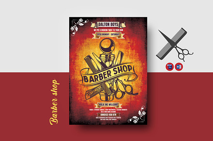 Barber Shop Flyer Template