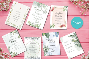 Elegant Petals Wedding Invitation