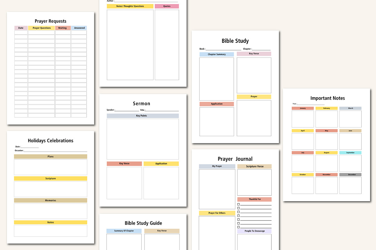 26–2027 Faith-Based Journal Planner, a Stationery Template by Designmela01 (Photo 4 of 10)