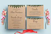 Leaf Wedding Invitation Set, an Invitation Template by TemplateCrafts (Thumbnail 2 of 4)