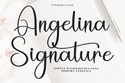 Angelina Signature, a Handwritten Font by FreshTypeINK (Thumbnail 1 of 8)