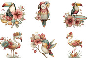 Whimsical Summer Tropical Bird, an Illustration by Designking (Thumbnail 2 of 5)