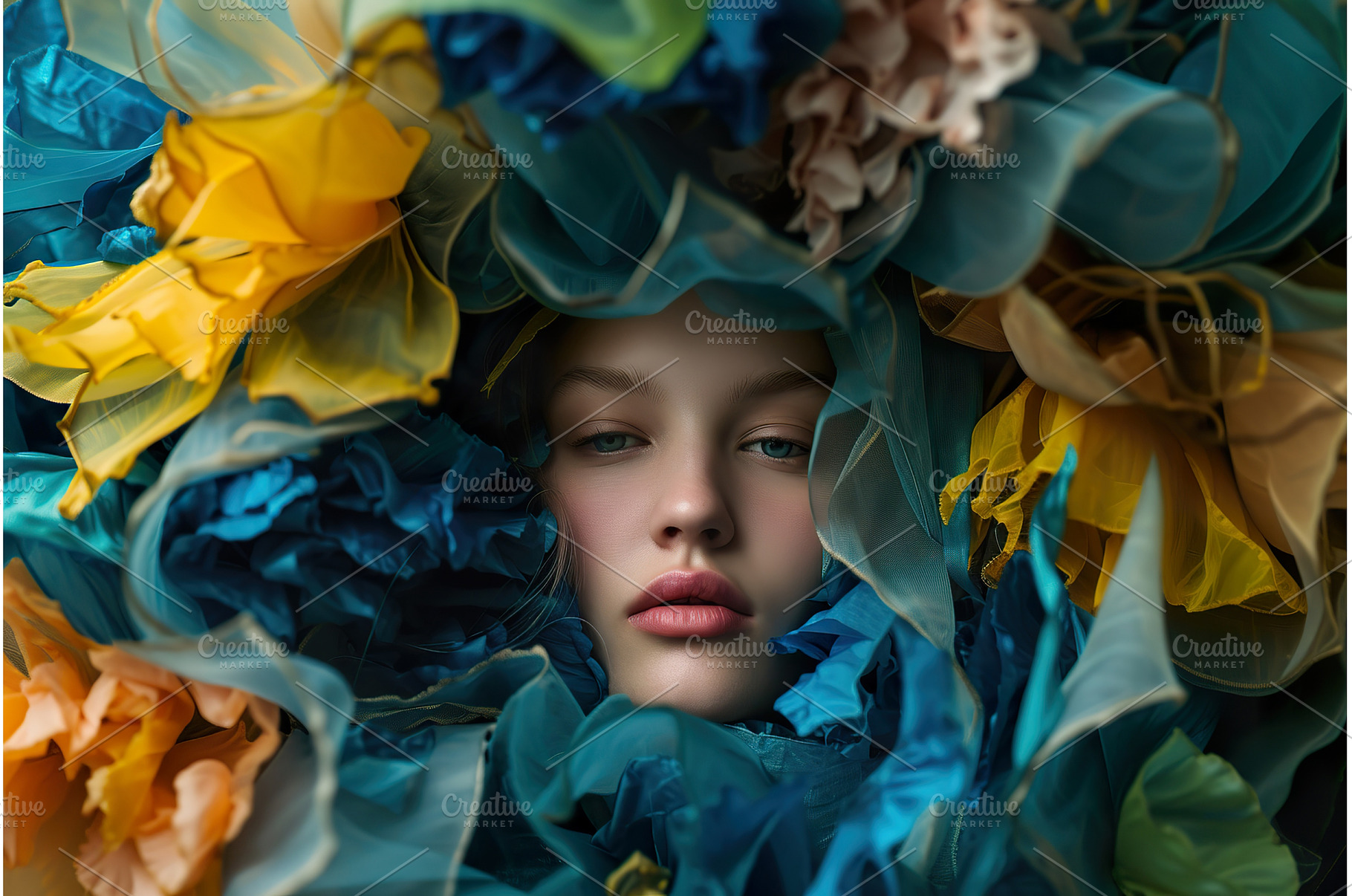 A model showcases a captivating look, a Beauty & Fashion Photo by Lermont51