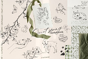 Spring line art Vintage cottagecore, a Decorative Illustration by 60secondsArt (Thumbnail 1 of 12)