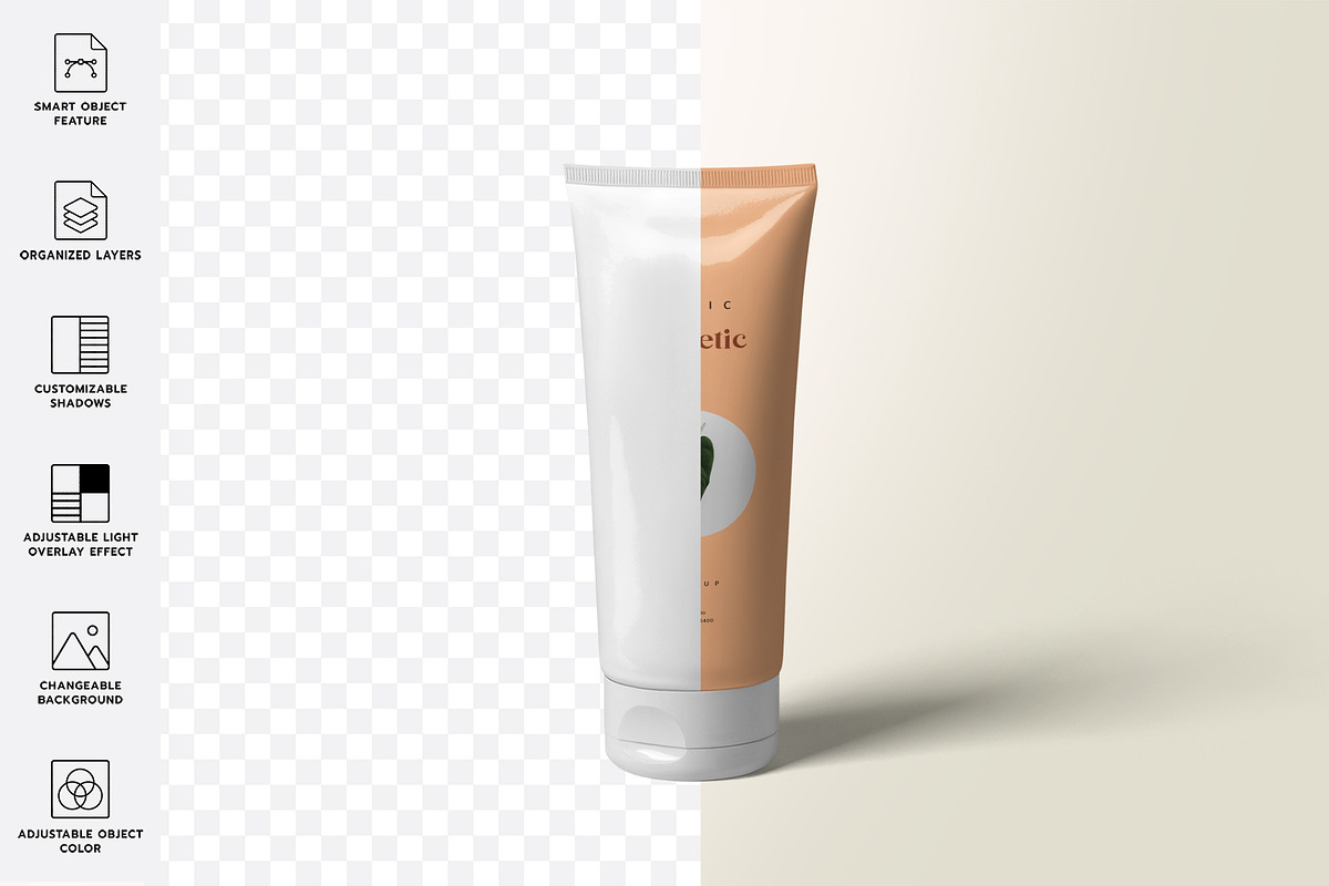 Tube Mockup, a Product Mockup by MockupCraft (Photo 2 of 7)