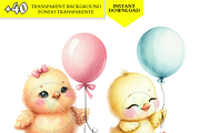 Cute Chick Clipart Chicken Baby png, an Animal Illustration by VM PARTYS  BY TAIRUMA (Thumbnail 3 of 10)