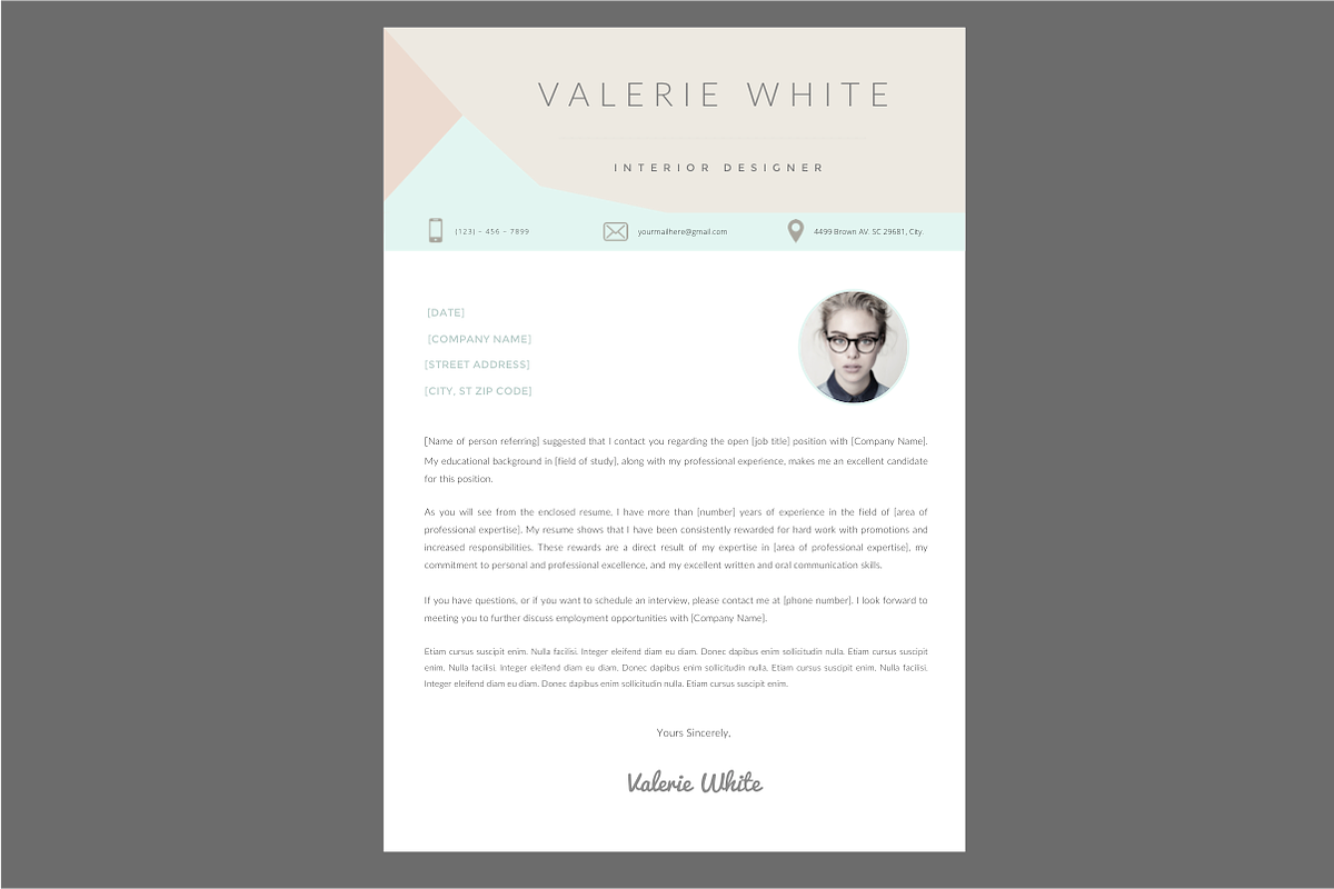 VW Resume Template + Cover WORD, a Resume Template by PAPPERMINT RESUME STUDIO (Photo 3 of 5)