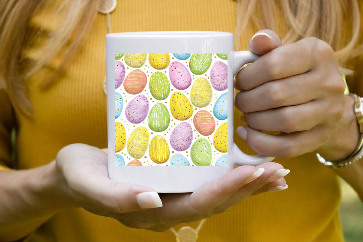 Easter Colors Digital Paper Pattern, a Pattern Graphic by SVGArt (Photo 3 of 8)