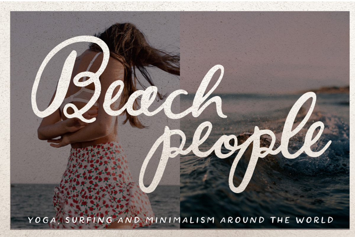 Handmade Font Duo Script Sans Serif, a Script Font by Creator Goodies (Photo 4 of 13)