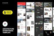 5 Figma Architecture Template, a Landing Page Template by neuwebz (Thumbnail 1 of 6)
