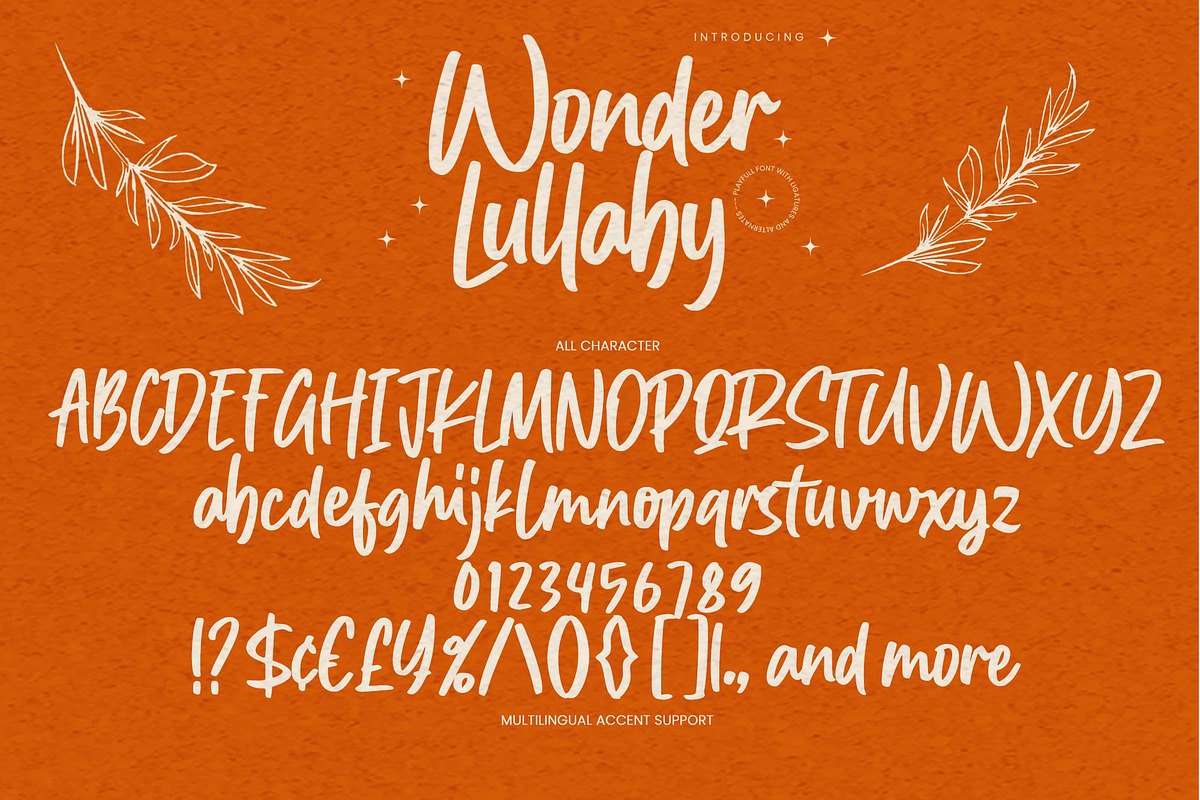 Wonder Lullaby – Playful Font, a Handwritten Font by Gassstype (Photo 7 of 8)