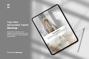 Top View Minimalist Tablet Mockup, an Android Mockup by Akrinity Digital (Thumbnail 1 of 3)