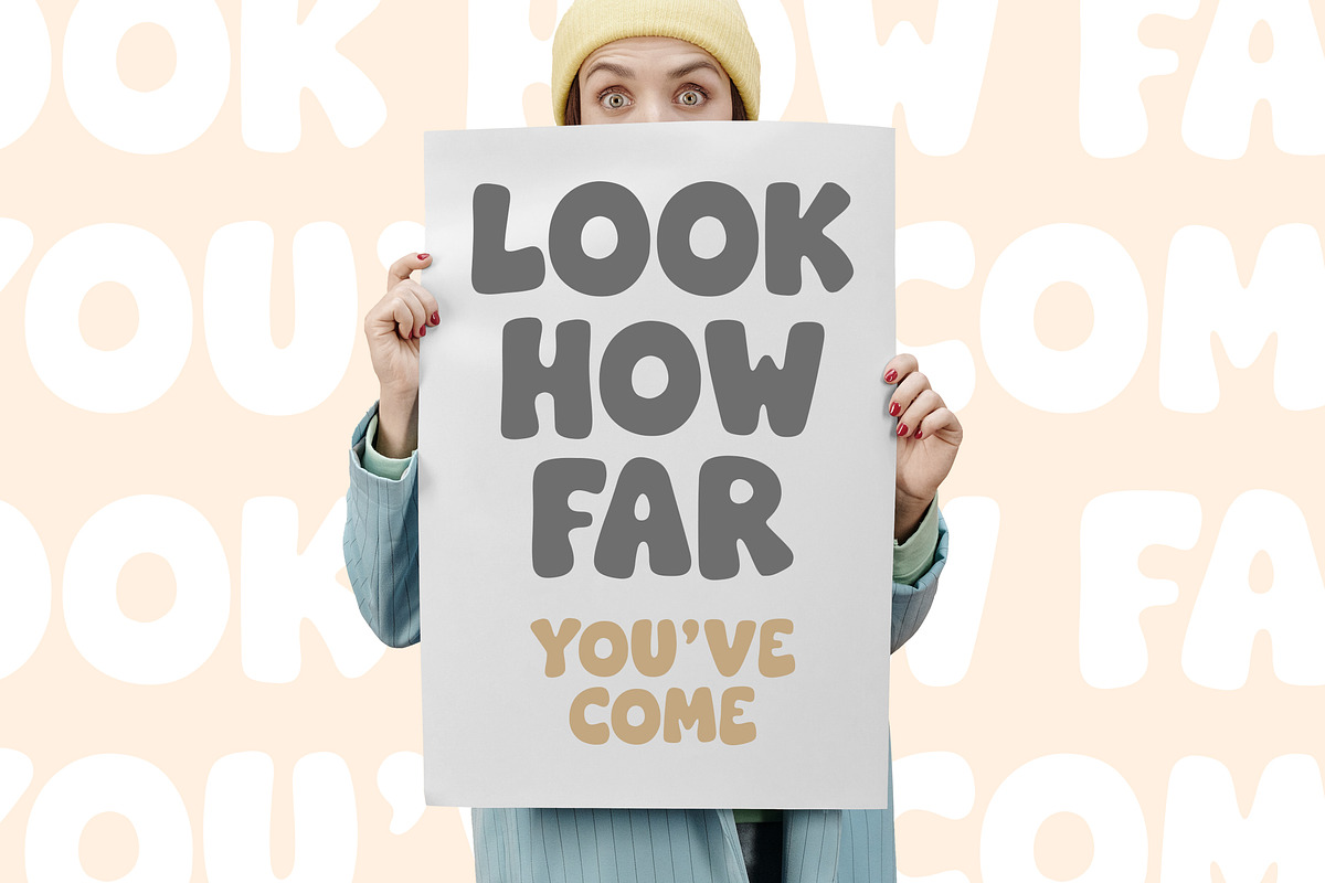 Gloomie Saturday - Bubbly Font, a Handwritten Font by Timurtype (Photo 4 of 7)