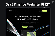 SaaS Website | Finance Website UI Ki, an UI Kit Template by Muhammad_Ahmad (Thumbnail 1 of 6)