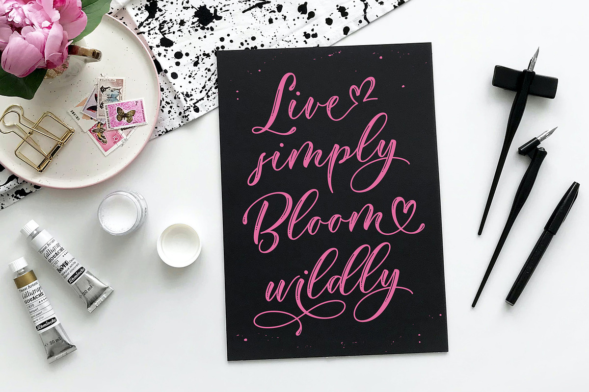 Demiela Script, a Script Font by JamalCreativeStudio (Photo 5 of 8)