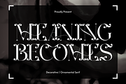 MEANING BECOMES - ELEGANT FONT, a Serif Font by 177Studio (Thumbnail 1 of 8)