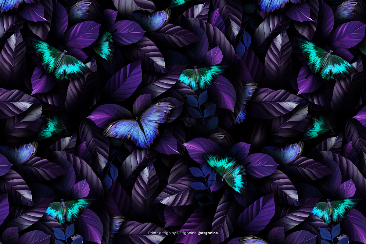 Riodinidae — Luxury Seamless Pattern, a Pattern Graphic by Designnina Shop (Photo 4 of 14)