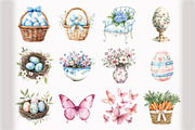 Spring Easter Clipart, an Illustration by Design Market (Thumbnail 2 of 5)