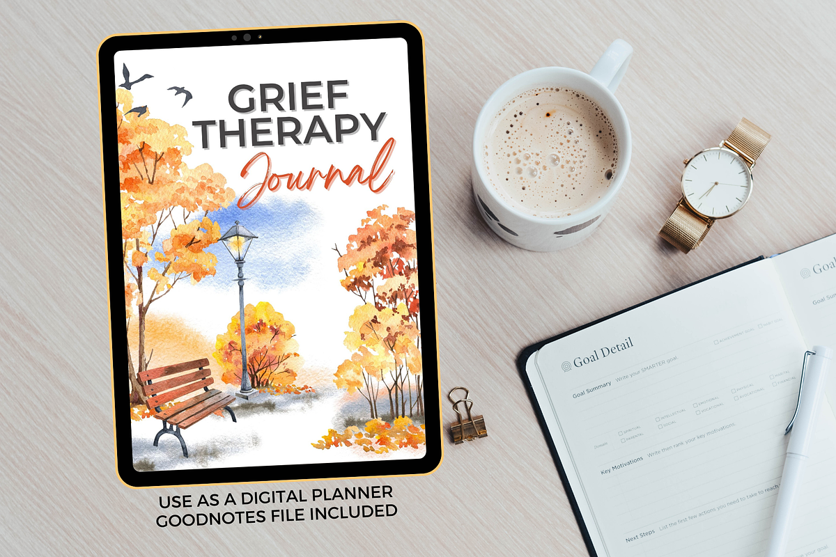Grief Therapy Journal - Printable, a Stationery Template by Jennifer Magri Templates (Photo 8 of 8)