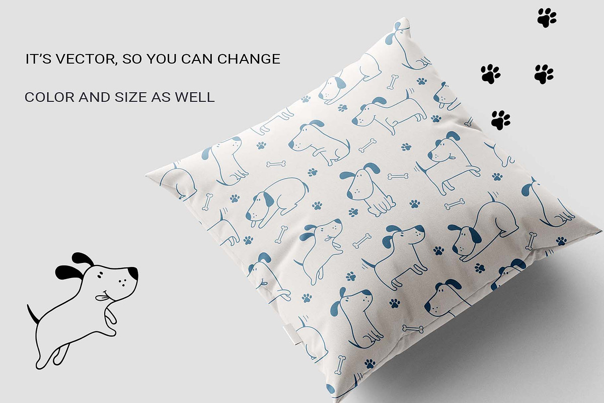Cute Doodle Dogs, an Animal Illustration by Irina Ostapenko (Photo 4 of 7)