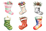 Christmas Stocking Clipart, an Illustration by Daily.Designs (Thumbnail 2 of 5)