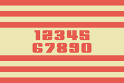 Ham Numeral Set, a Sans Serif Font by Port Design Company (Thumbnail 2 of 5)
