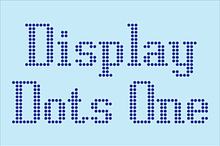 Display Dots One Font