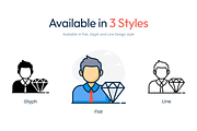 Customer Feedback Icon Set, a Person Illustration by Brickclay (Thumbnail 3 of 7)