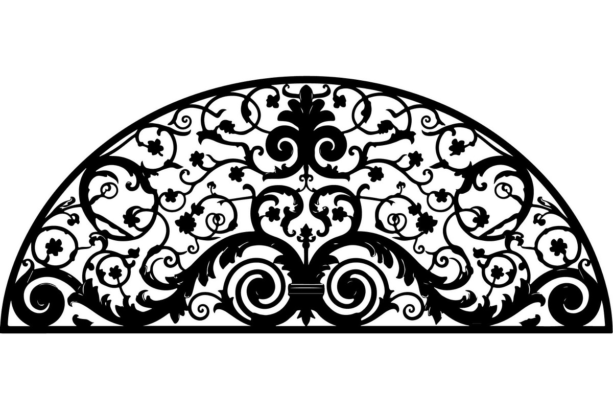 Ornamental Floral Arch Engraving, a Decorative Illustration by Designer_Momina (Photo 4 of 21)